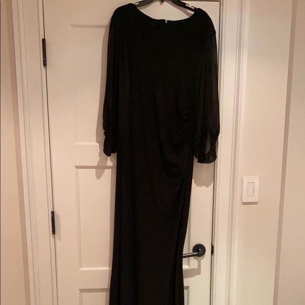 Lauren Ralph Lauren Black long sleeve gown